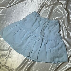 Elegant Light Blue Women's Skater Skirt